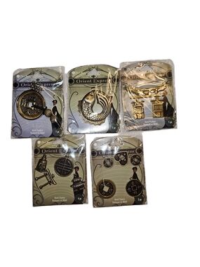Orient Express Charms and Pendants--set of five packages--Brand New